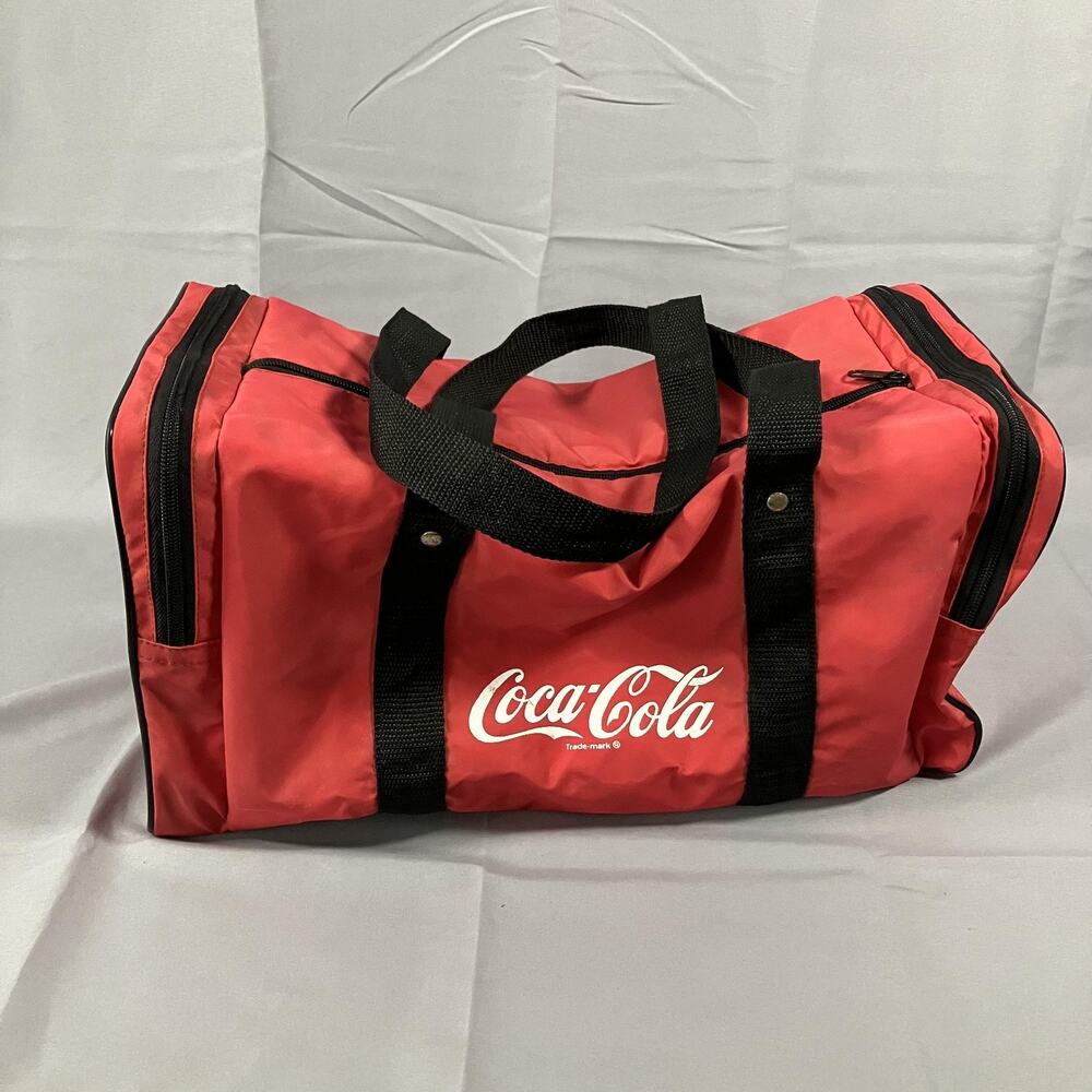 Vintage Coca-Cola Insulated Cooler Bag AM/FM‎ Radio Red Logo 1989 Retro